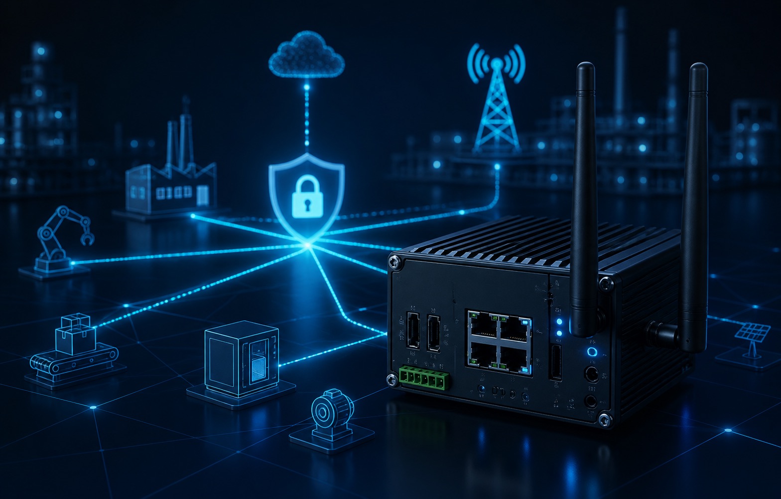 Routeur industriel cellulaire connecté à un réseau IoT